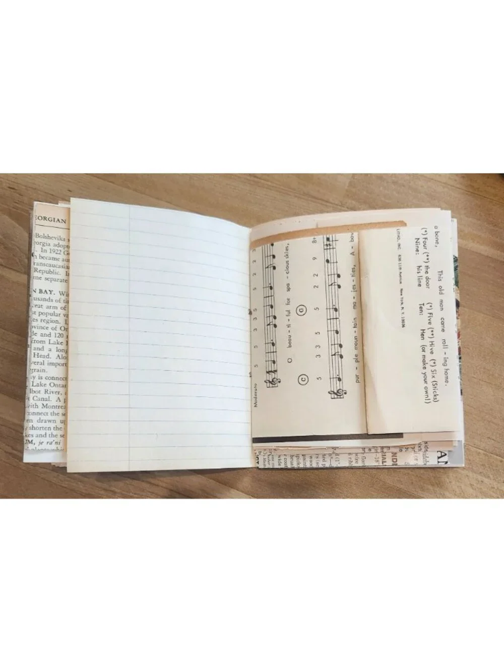 Junk Journal Made With All Vintage Paper- Handmade 88 pages